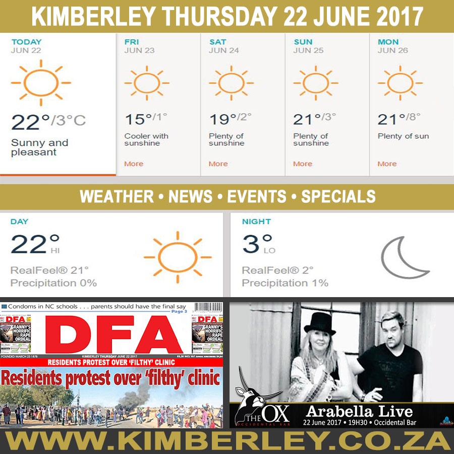 KimberleyToday, Thursday 22/06/2017