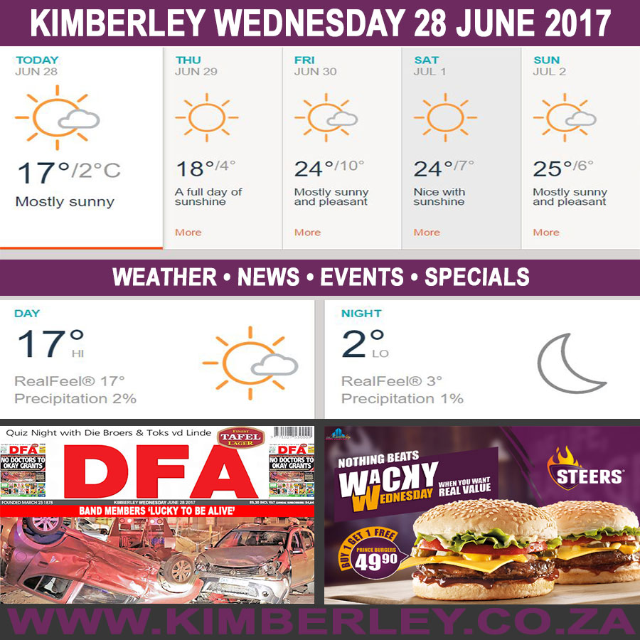 KimberleyToday, Wednesday 28/06/2017