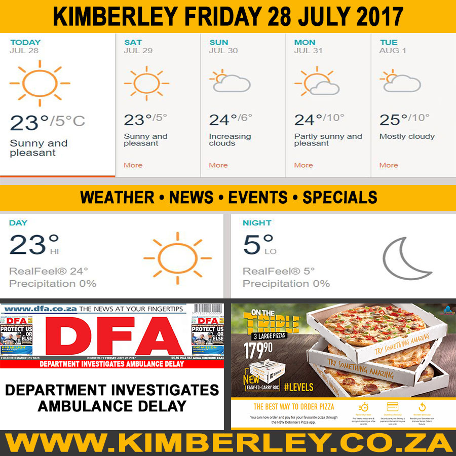 KimberleyToday, Friday 28/07/2017