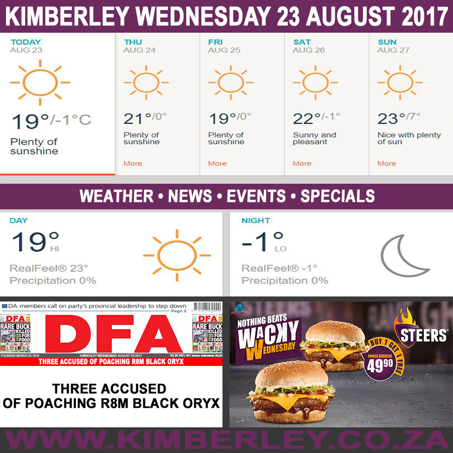 KimberleyToday, Wednesday 23/08/2017
