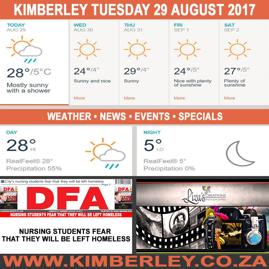 KimberleyToday, Tuesday 29/08/2017