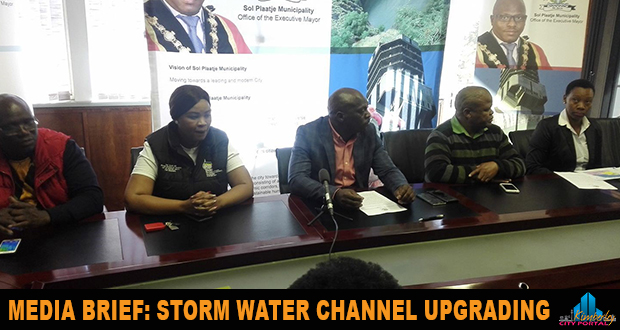 Media Brief – Storm Water Channel Upgrading in Sol Plaatje – 05/09/2017