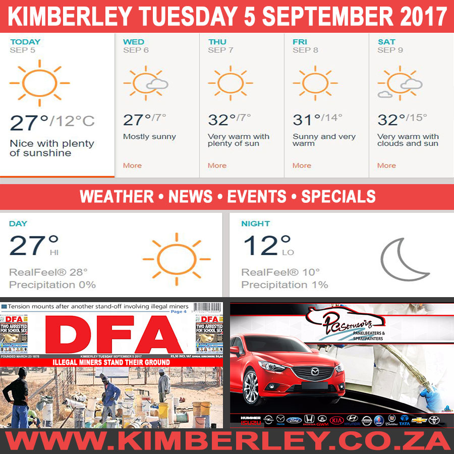 KimberleyToday, Tuesday 05/09/2017