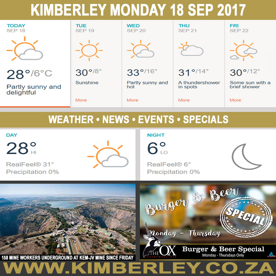 KimberleyToday, Monday 18/09/2017