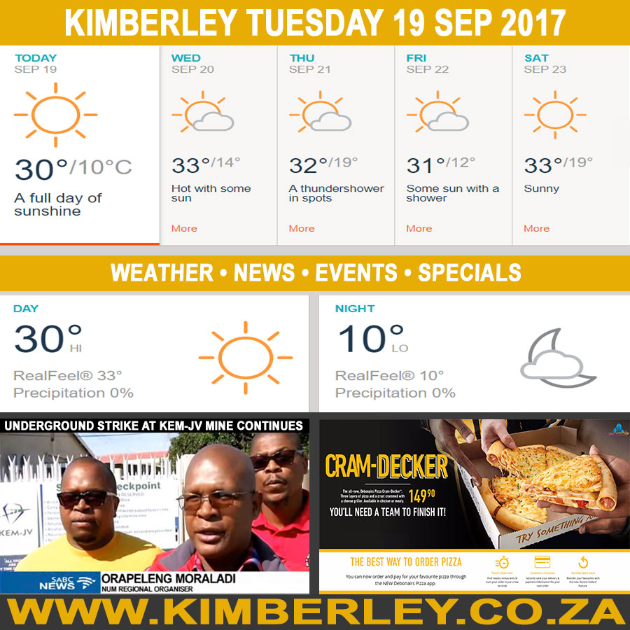 KimberleyToday, Tuesday 19/09/2017