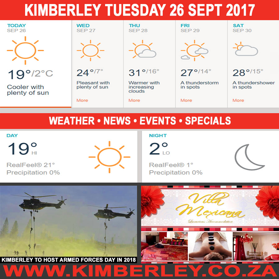 KimberleyToday, Tuesday 26/09/2017