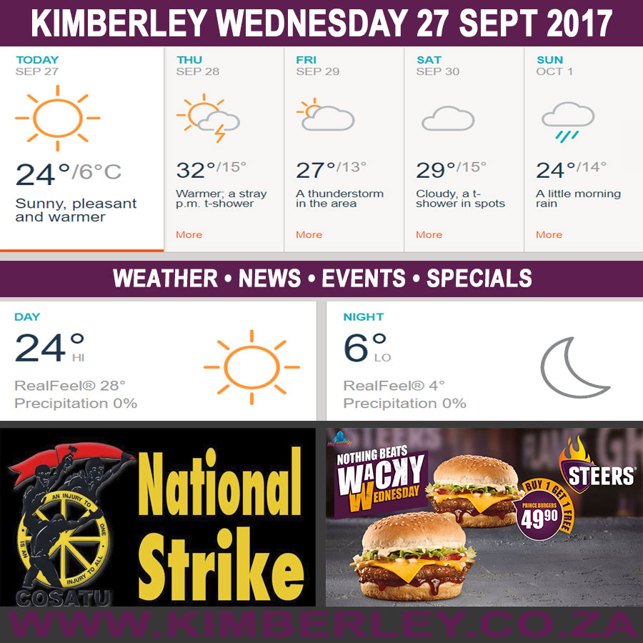 KimberleyToday, Wednesday 27/09/2017