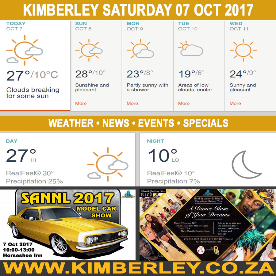 KimberleyToday, Saturday 07/10/2017 KimberleyToday, Saturday 07/10/2017