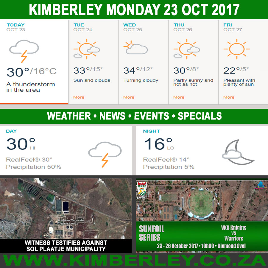 KimberleyToday, Monday 23/10/2017