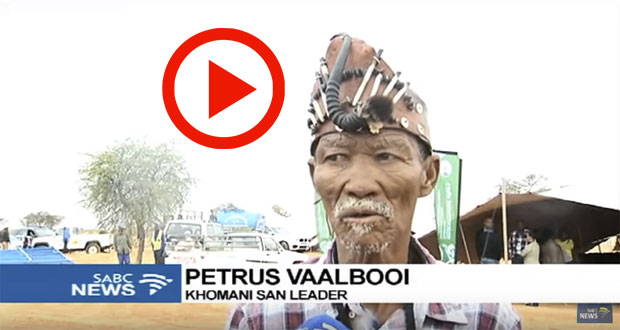 Petrus Vaalbooi The New Leader of San Community in the Northern Cape