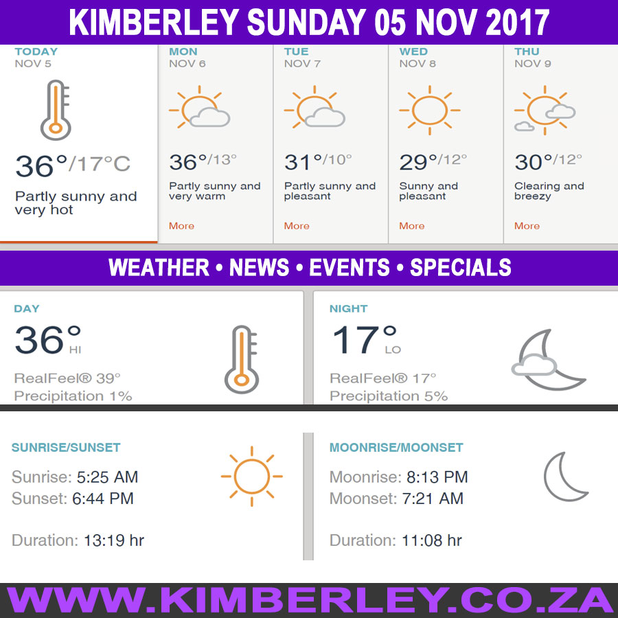 KimberleyToday, Sunday 05/11/2017