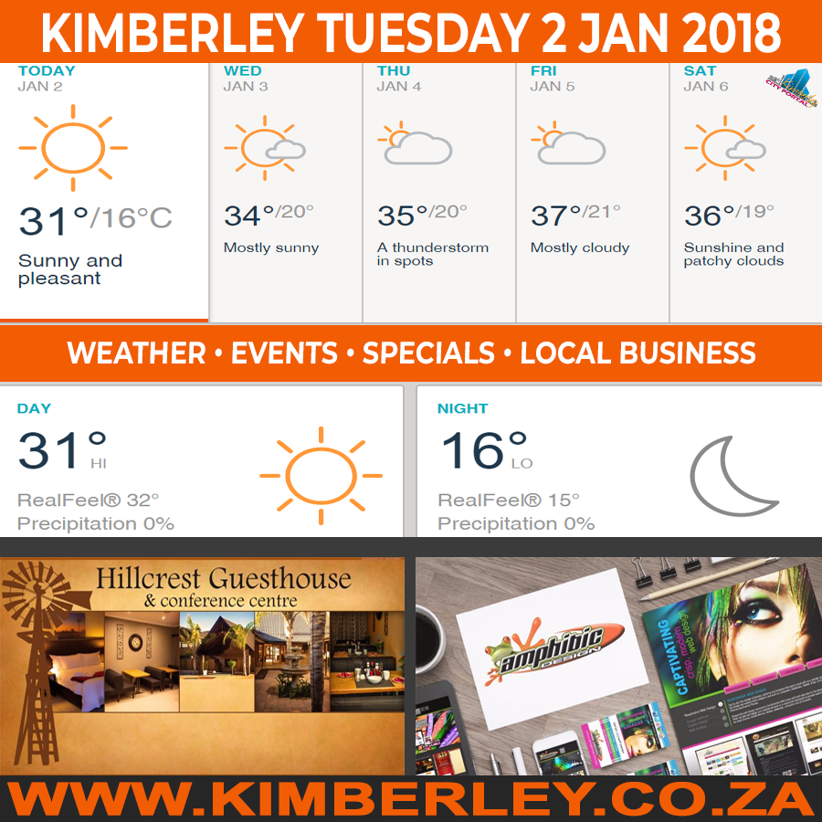 KimberleyToday, Tuesday 02/01/2018