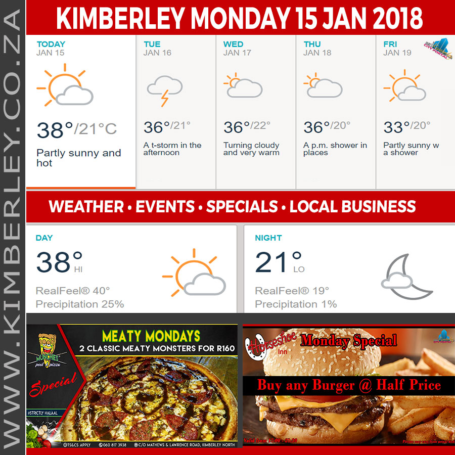 KimberleyToday, Monday 15/01/2018