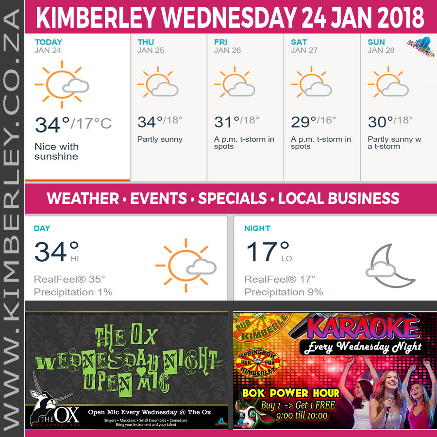 KimberleyToday, Wednesday 24/01/2018