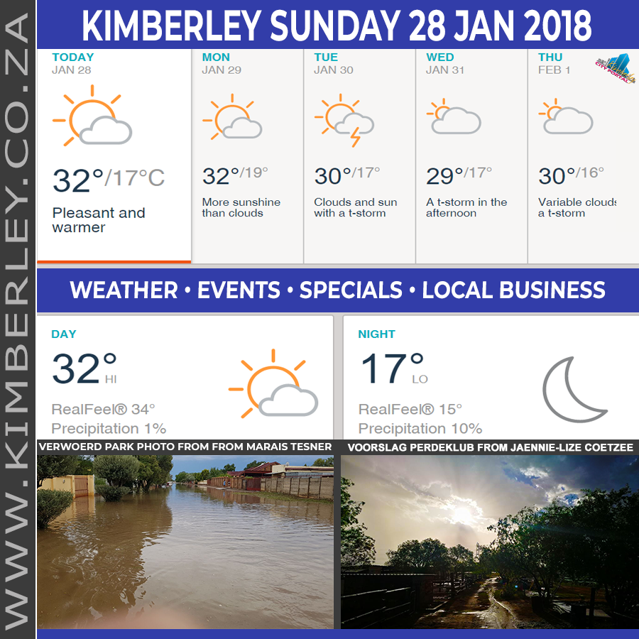 KimberleyToday, Sunday 28/01/2018