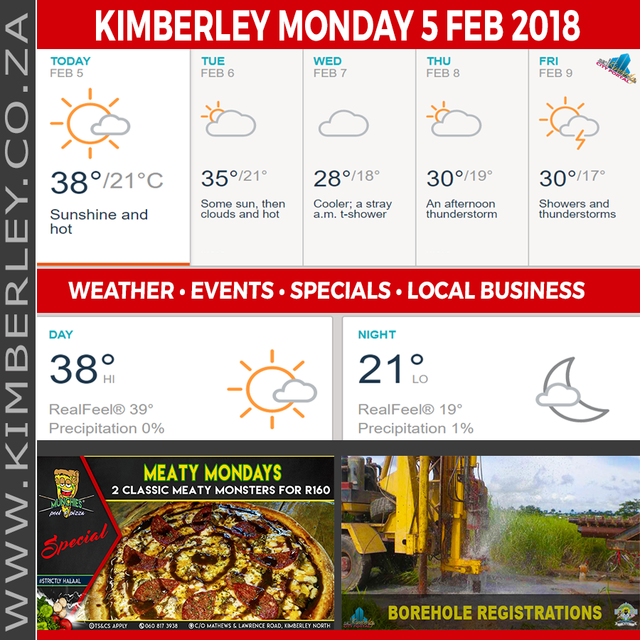 KimberleyToday, Monday 05/02/2018