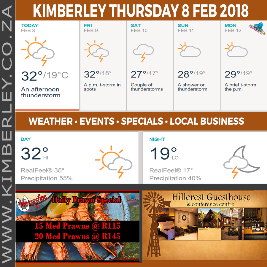 KimberleyToday, Thursday 08/02/2018