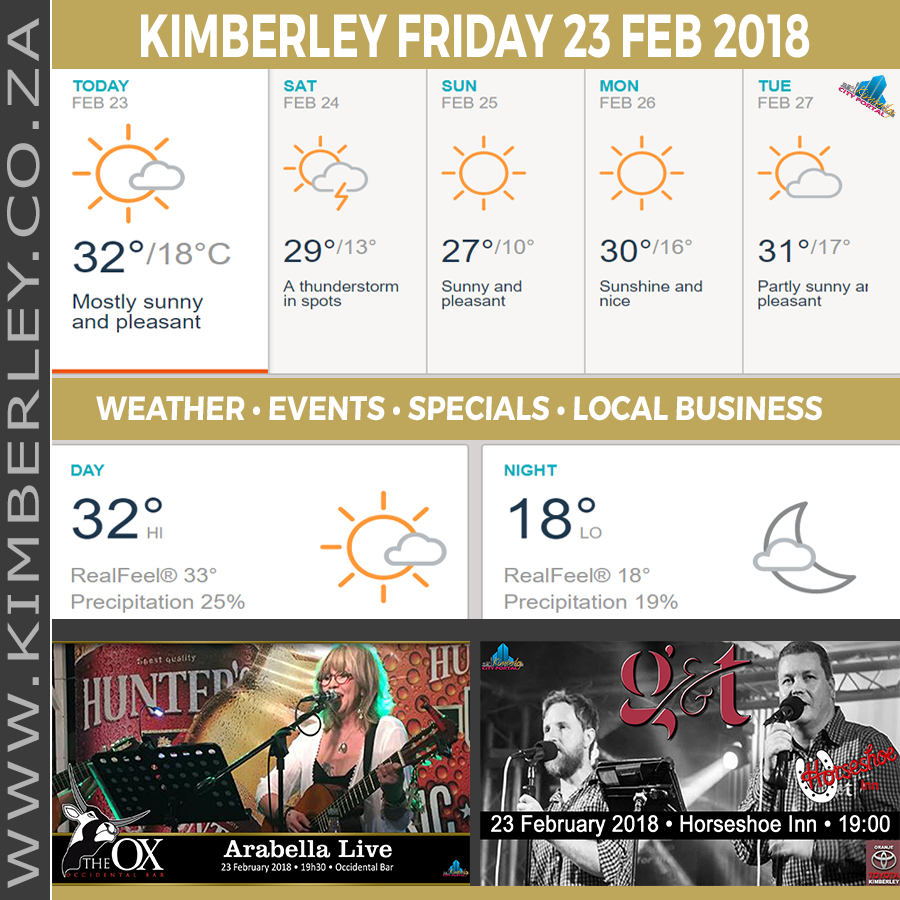 KimberleyToday, Friday 23/02/2018