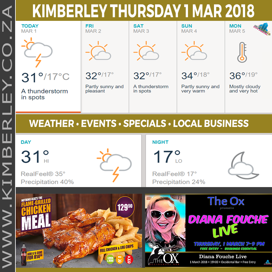 KimberleyToday, Thursday 01/03/2018