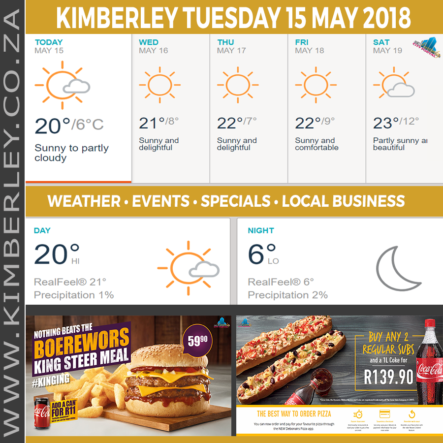 KimberleyToday, Tuesday 15/05/2018