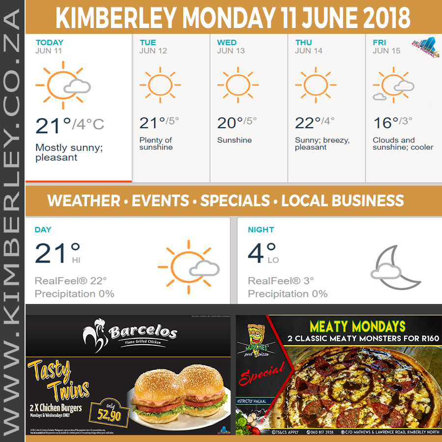 KimberleyToday, Monday 11/06/2018