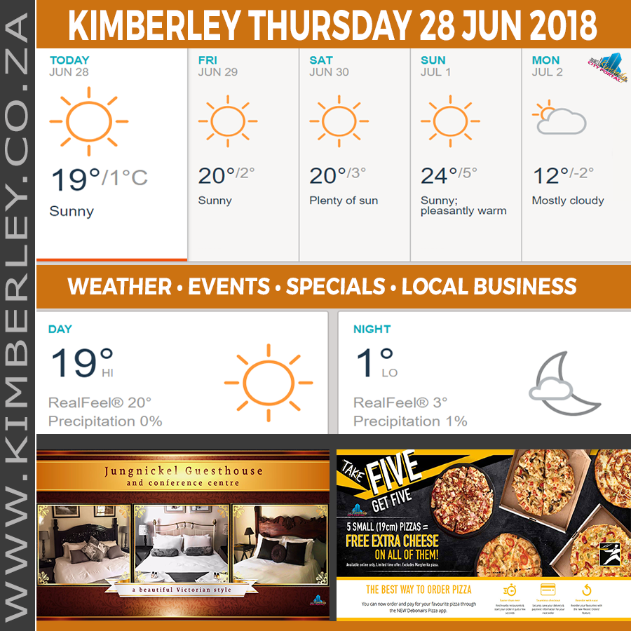 KimberleyToday, Thursday 28/06/2018