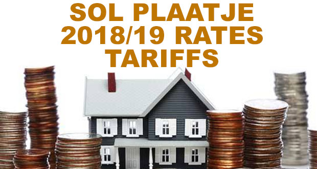 Kimberley Sol Plaatje 2018 Electricity and water rates and tariffs