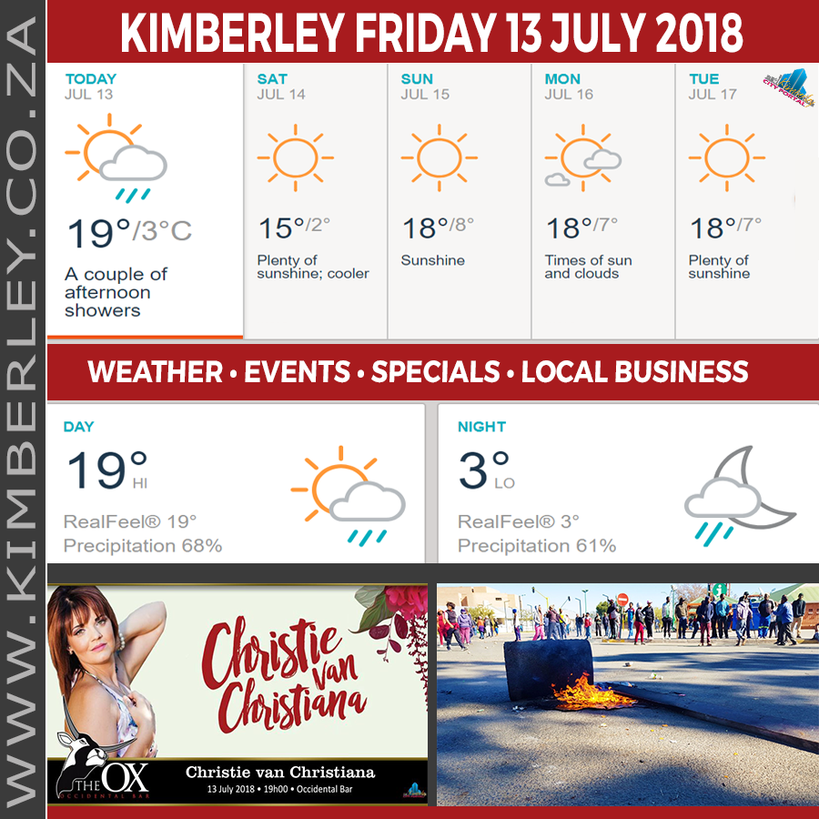 KimberleyToday, Friday 13/07/2018