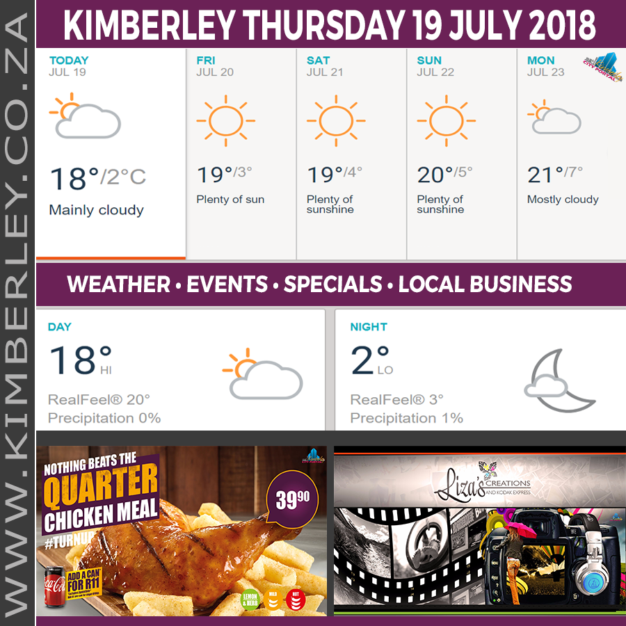KimberleyToday, Thursday 19/07/2018