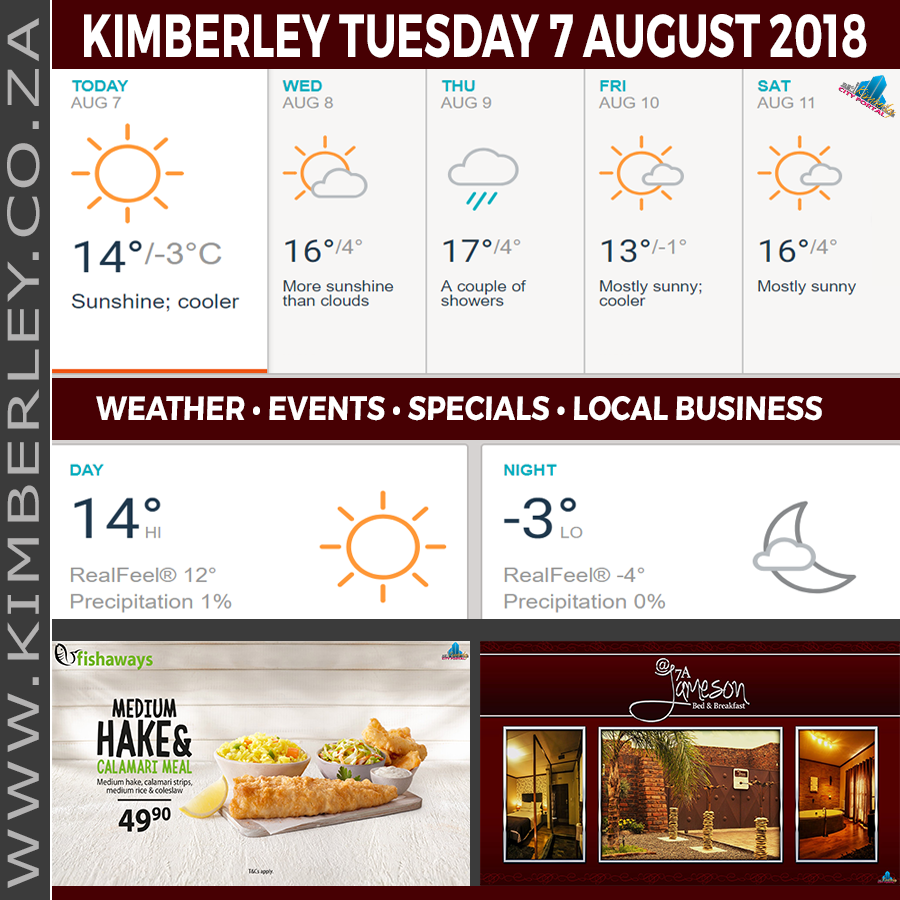 KimberleyToday, Tuesday 07/08/2018