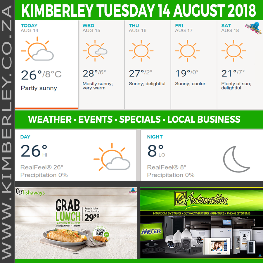 KimberleyToday, Tuesday 14/08/2018