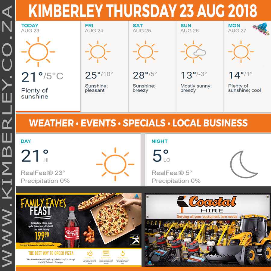KimberleyToday, Thursday 23/08/2018