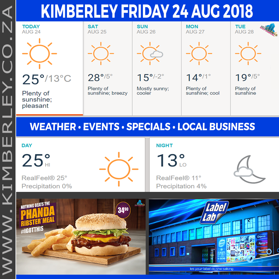 KimberleyToday, Friday 24/08/2018