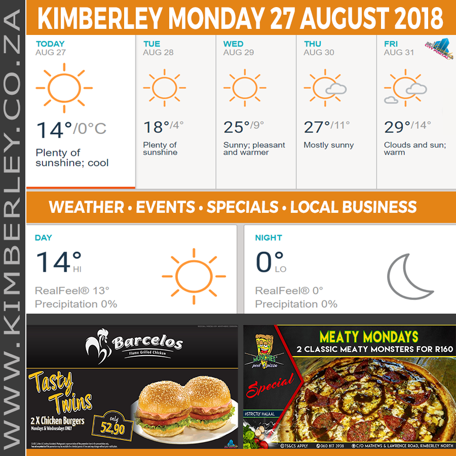 KimberleyToday, Monday 27/08/2018