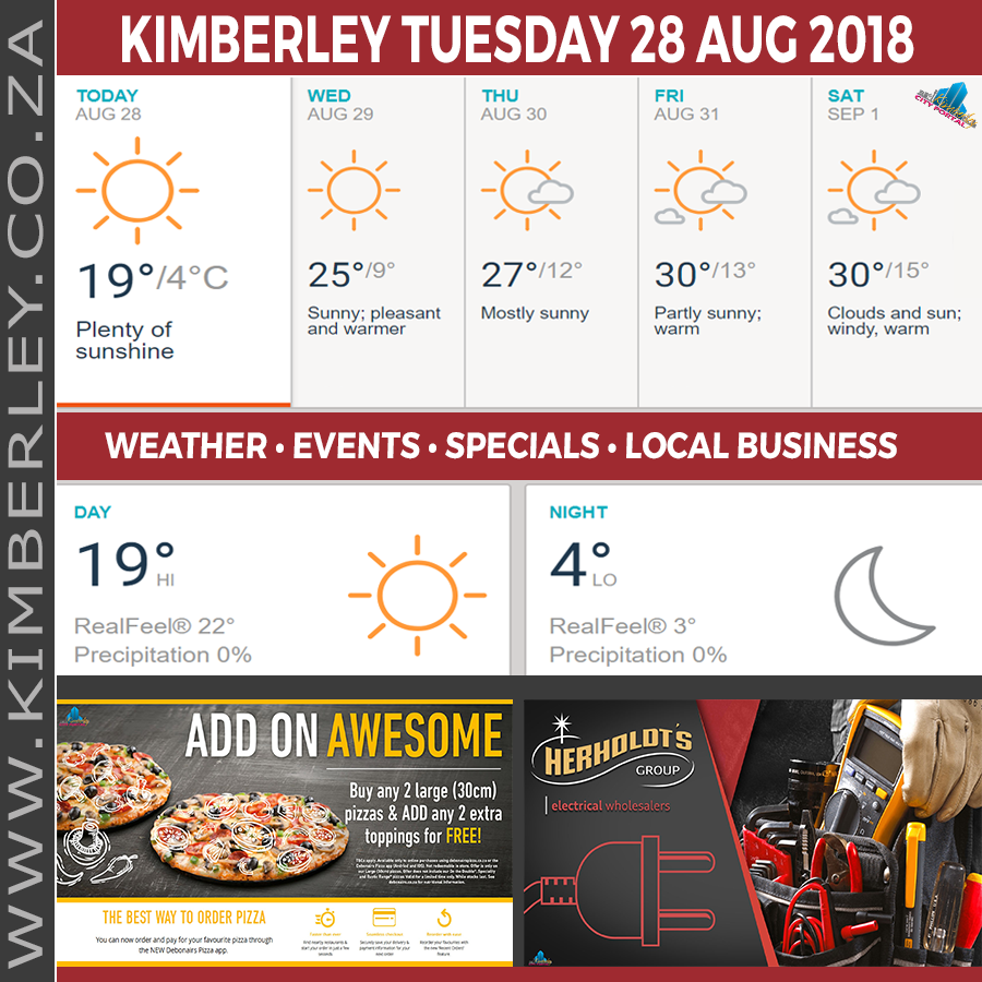 KimberleyToday, Tuesday 28/08/2018