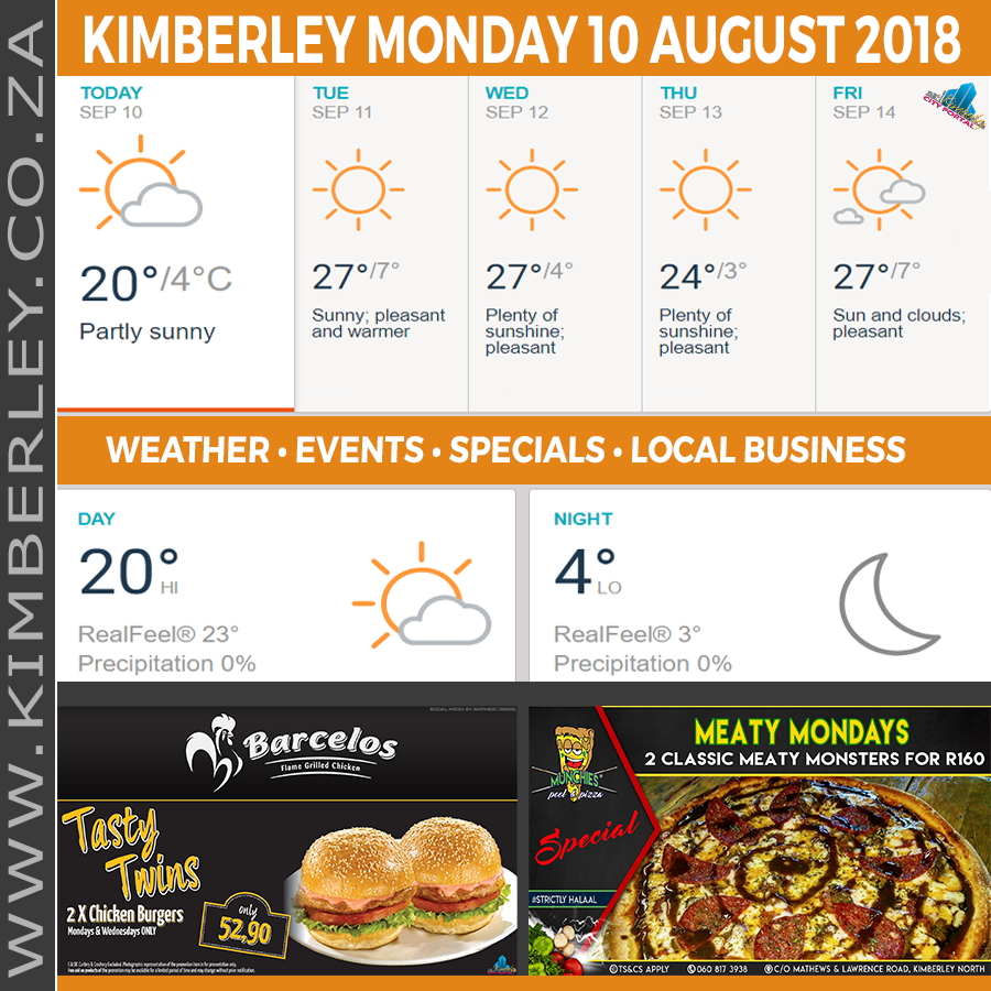 KimberleyToday, Monday 10/09/2018