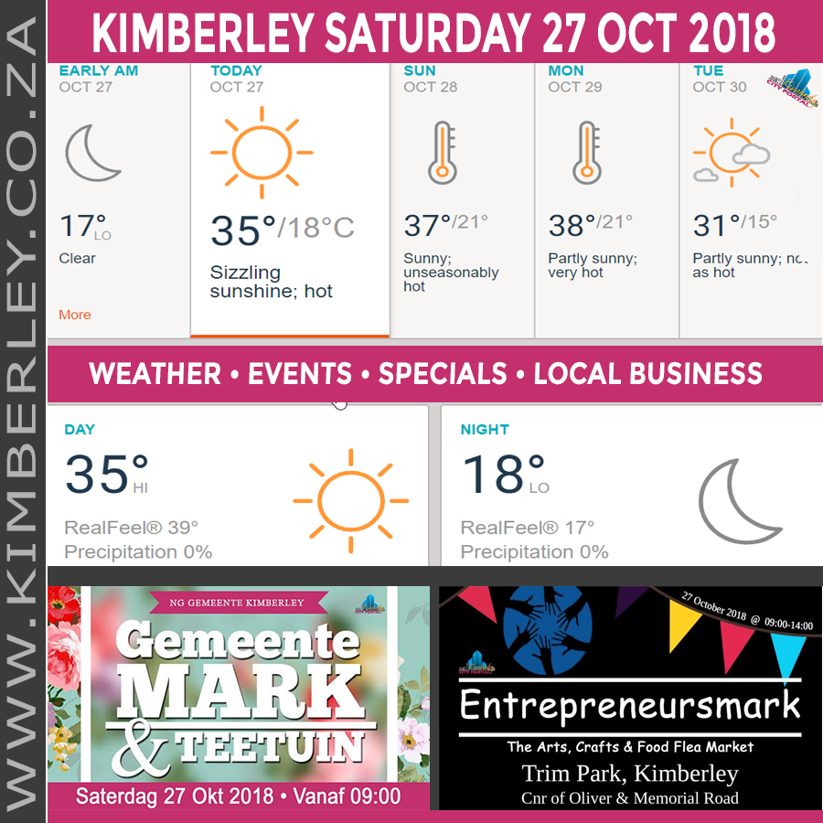 KimberleyToday, Saturday 27/10/2018