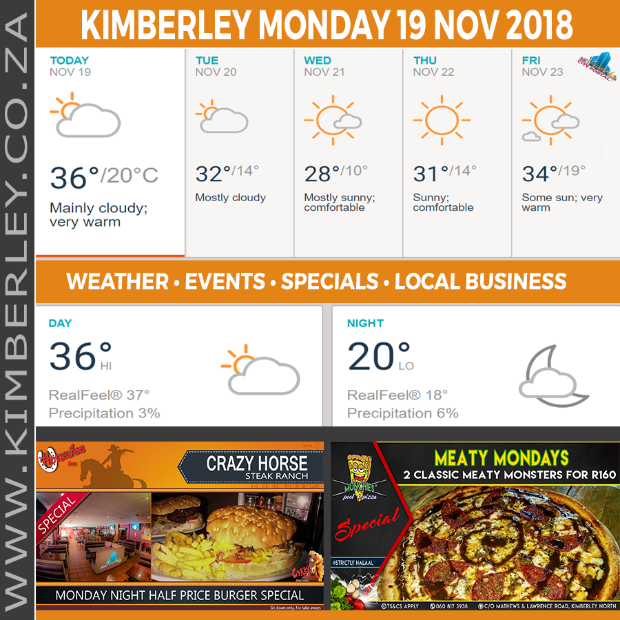 KimberleyToday, Monday 19/11/2018