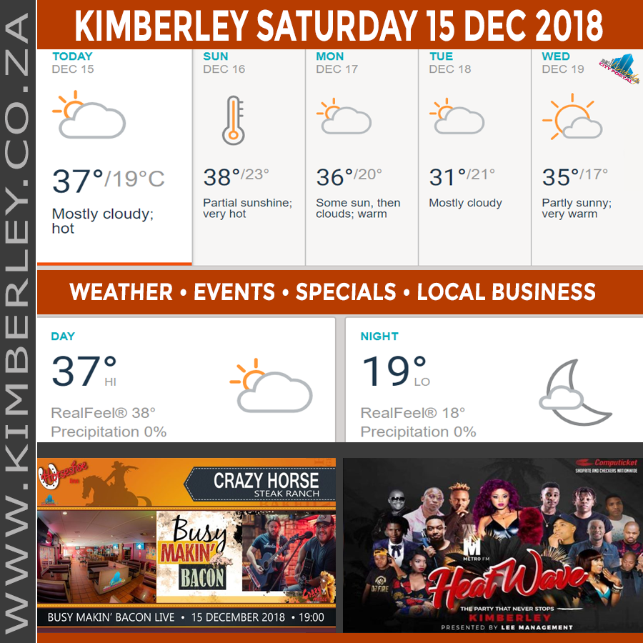 KimberleyToday, Saturday 15/12/2018
