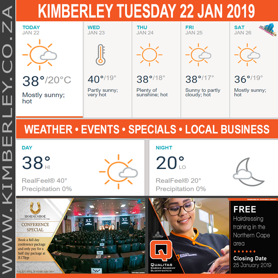 KimberleyToday, Tuesday 22/01/2019