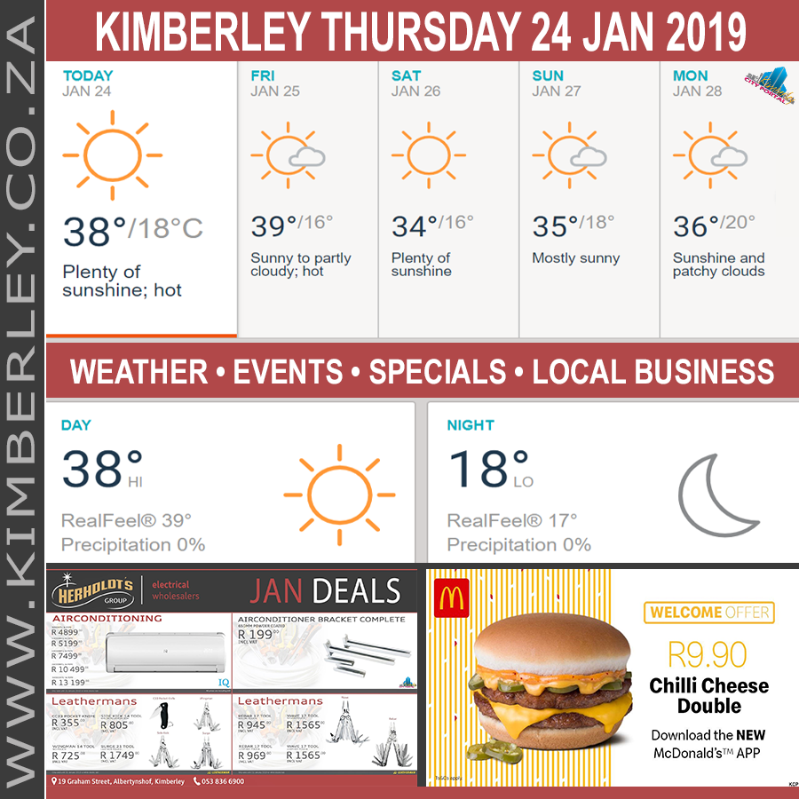 KimberleyToday, Thursday 24/01/2019
