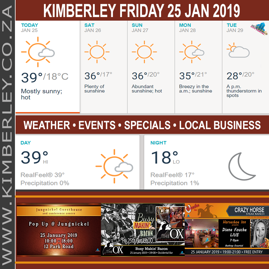KimberleyToday, Friday 25/01/2019