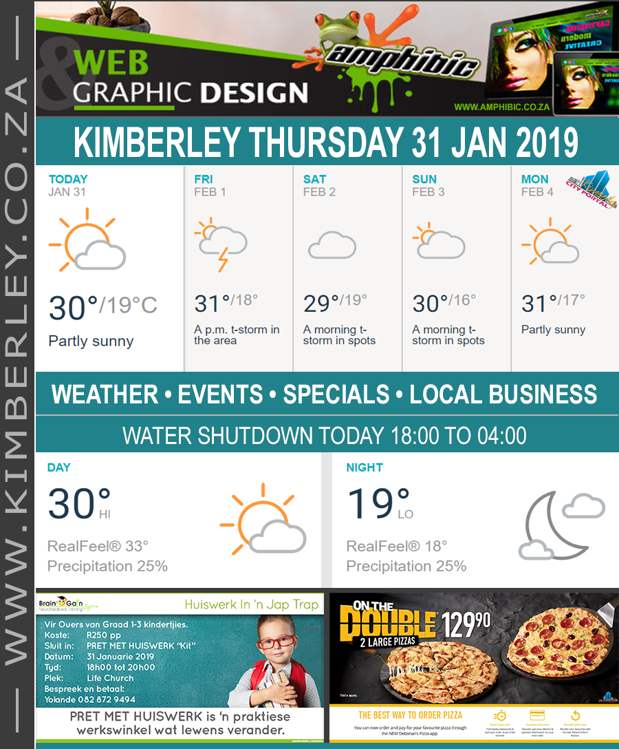 KimberleyToday, Thursday 31/01/2019