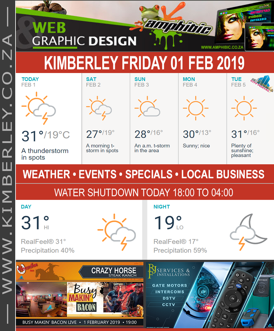 KimberleyToday, Friday 01/02/2019