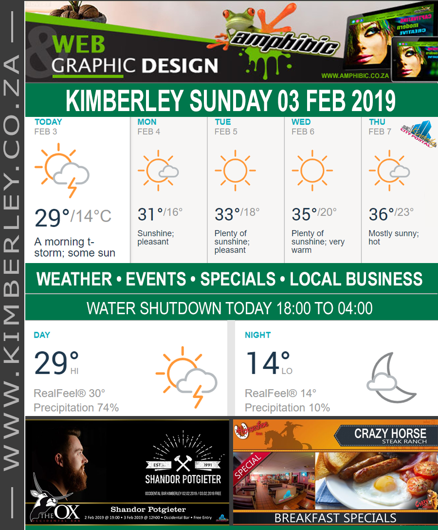 KimberleyToday, Sunday 03/02/2019