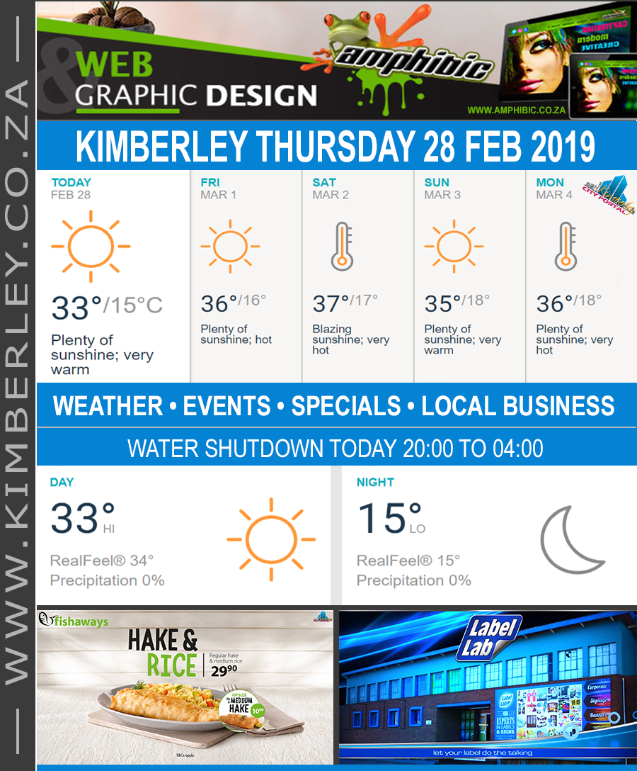 KimberleyToday, Thursday 28/02/2019