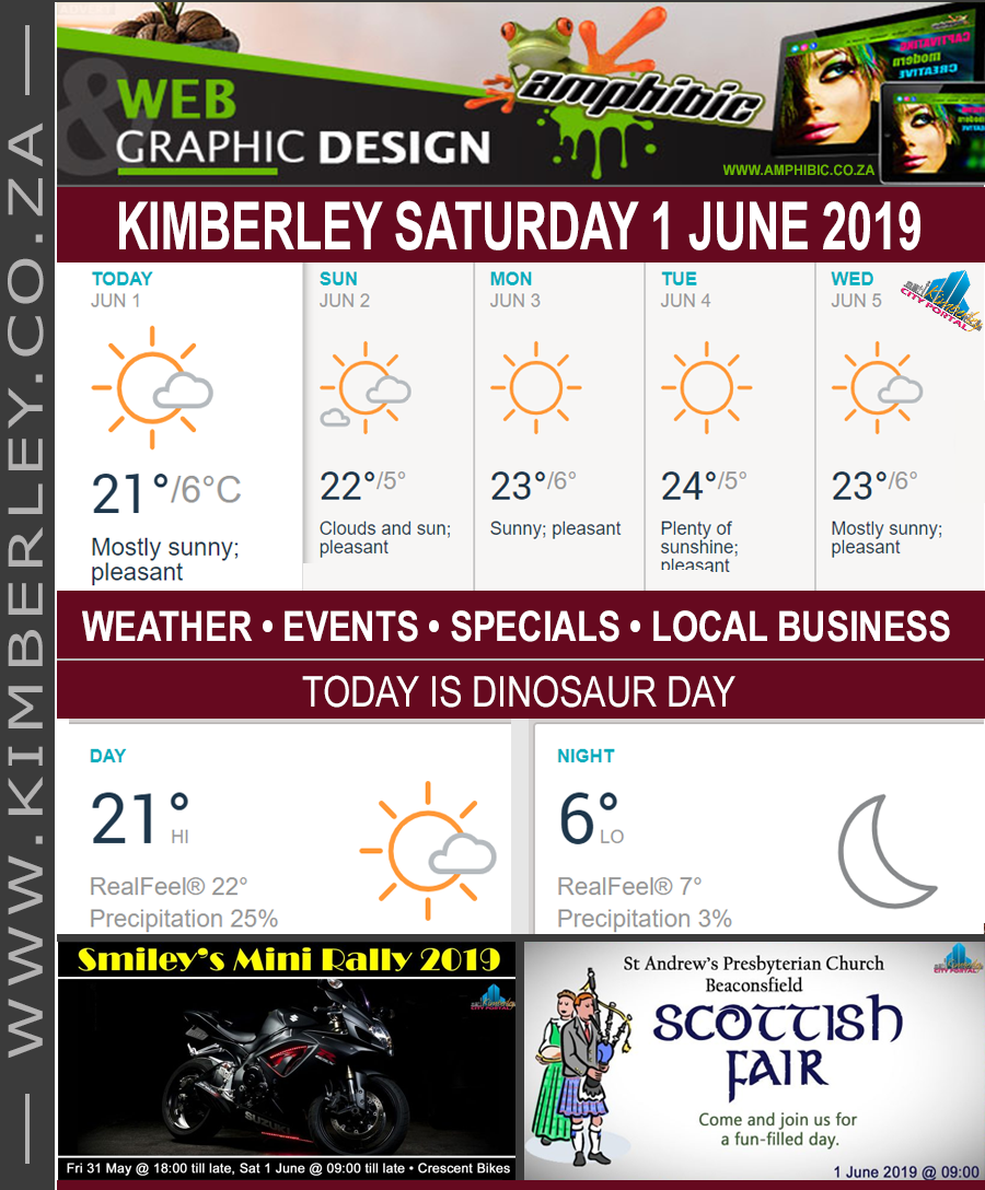 Today in Kimberley South Africa - Weather News Events 2019/06/01
