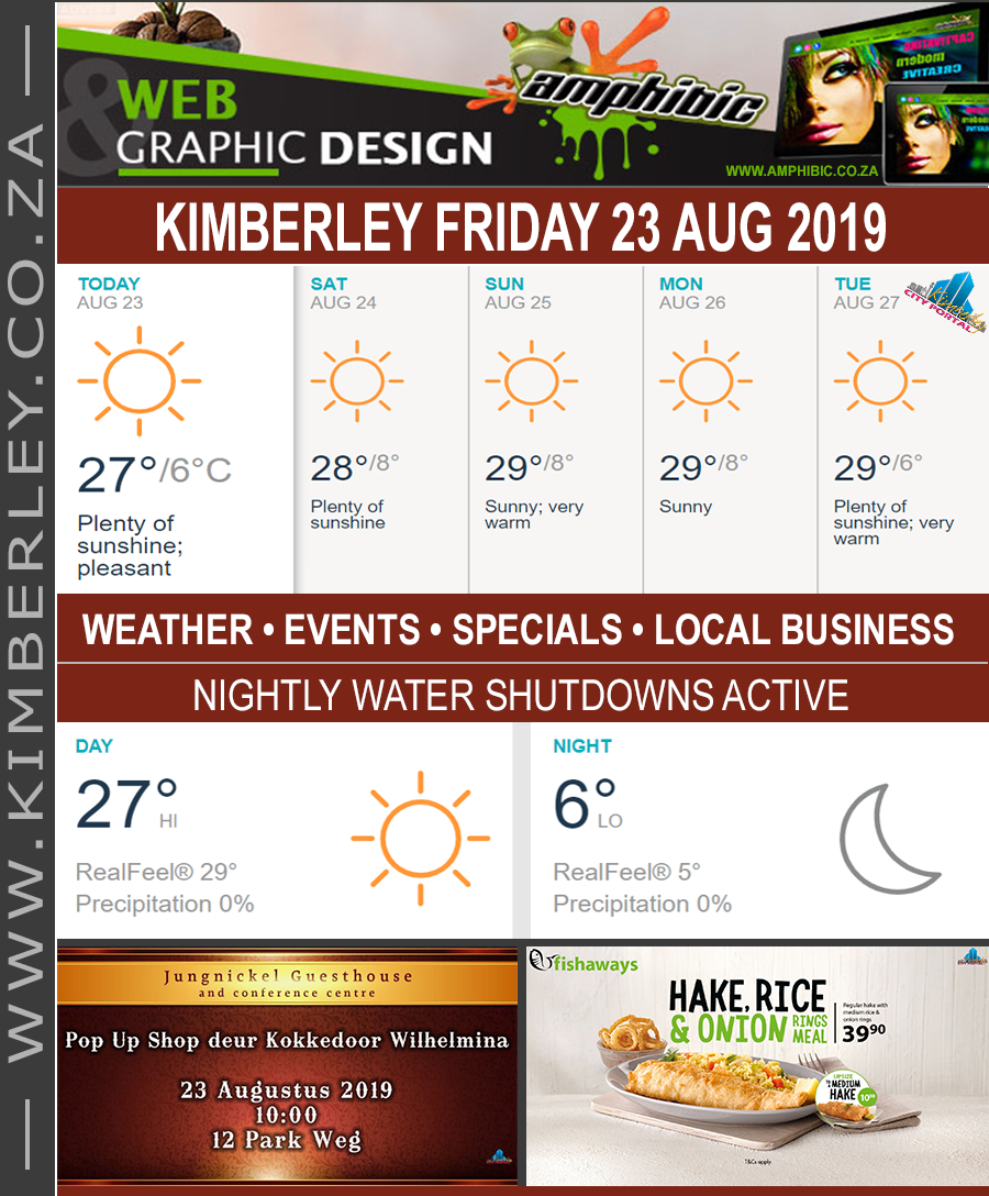 KimberleyToday, Friday 23/08/2019