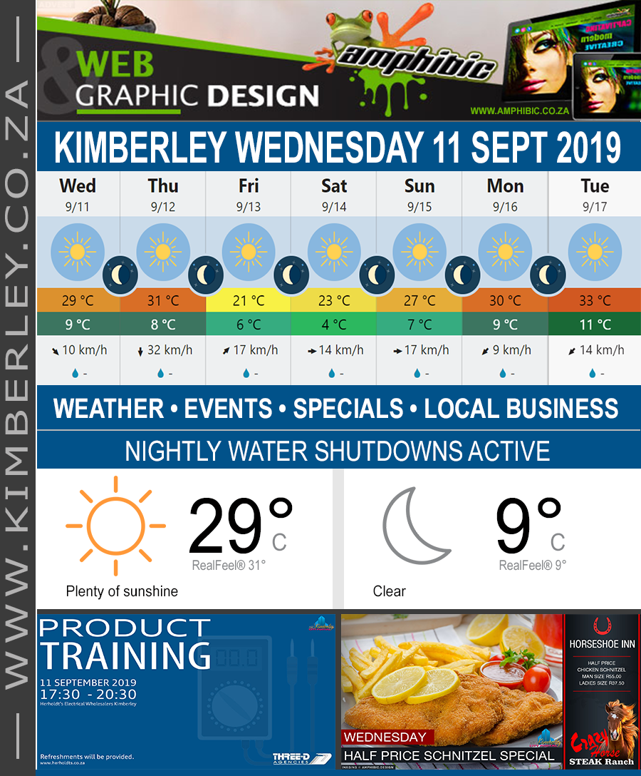 KimberleyToday, Wednesday 11/09/2019