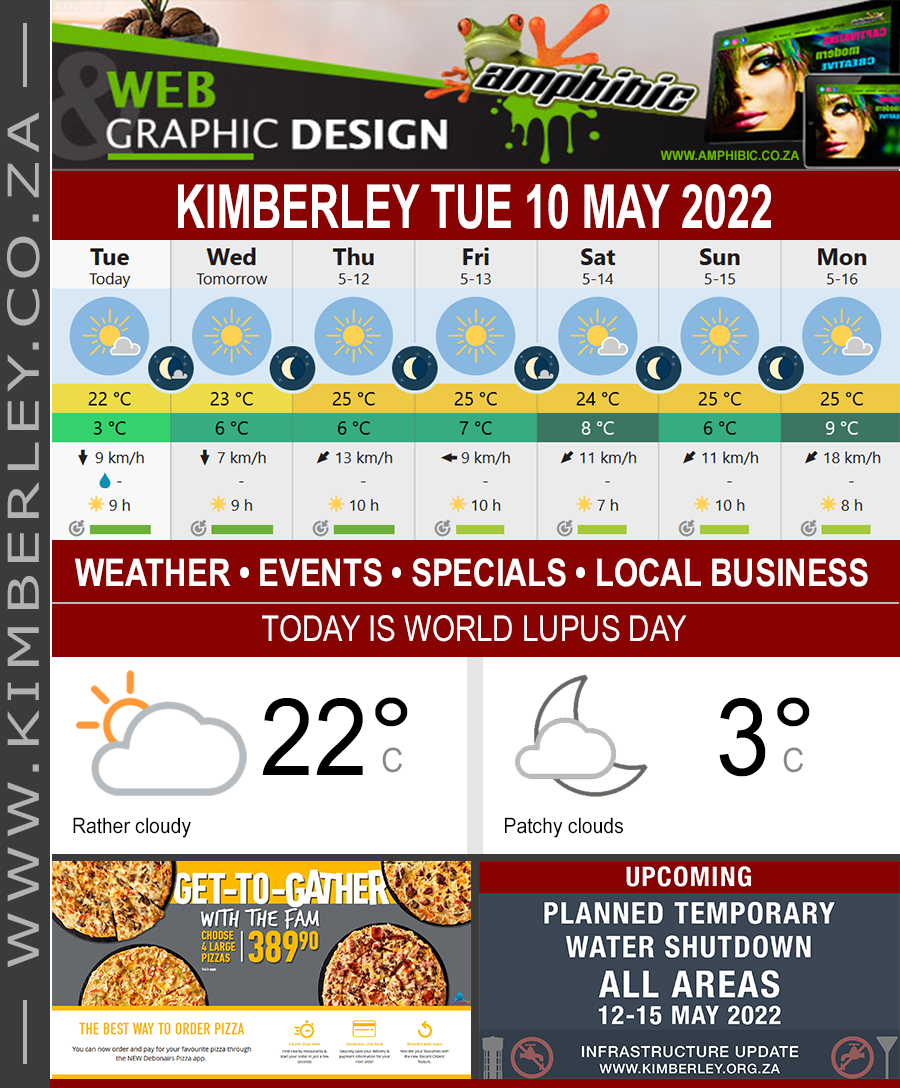 Today in Kimberley South Africa - Weather News Events 2022/05/10